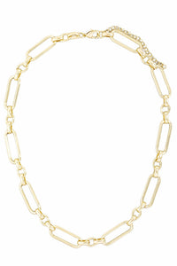 Marmont Gold-Dipped Paperclip Chain Necklace - ShopPromesa