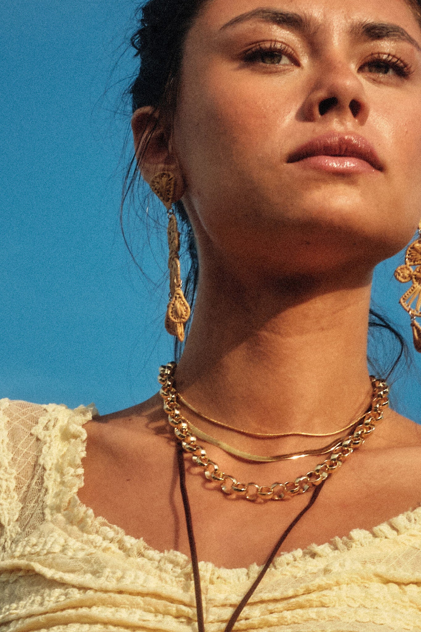 Wiltern Gold-Dipped Ring Chain Necklace - ShopPromesa