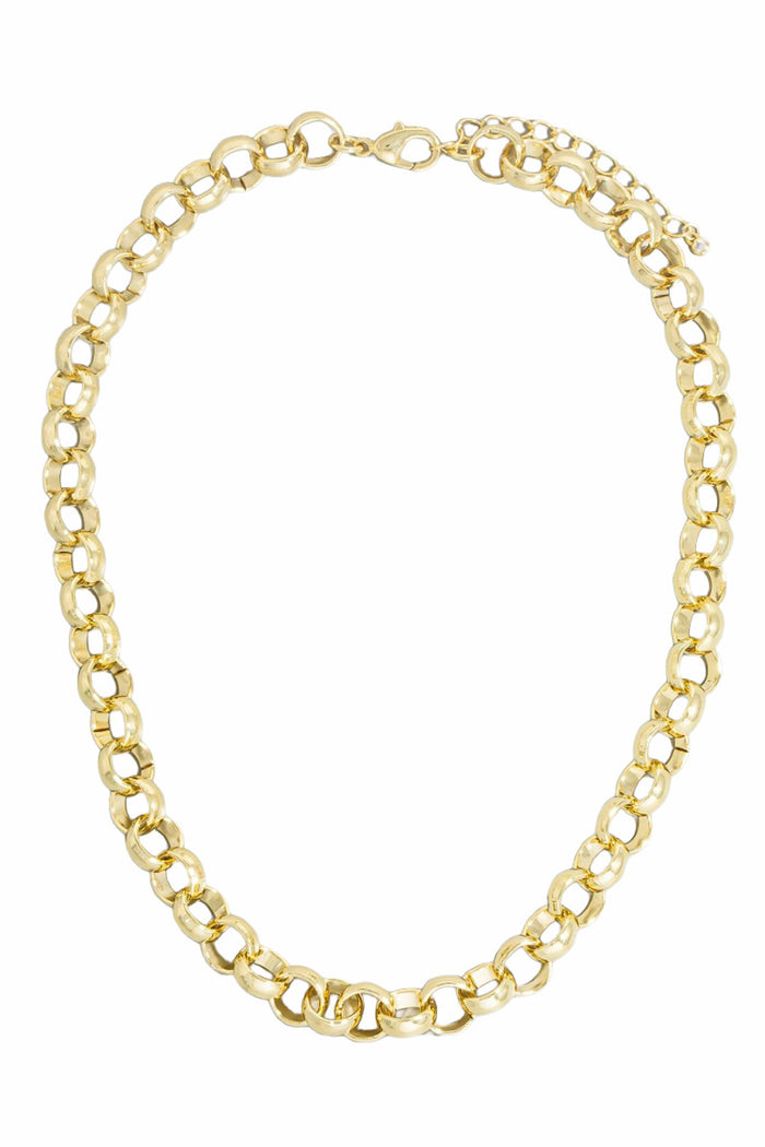 Wiltern Gold-Dipped Ring Chain Necklace - ShopPromesa