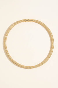 Hawthorn Gold-Dipped Coil Choker Necklace - ShopPromesa