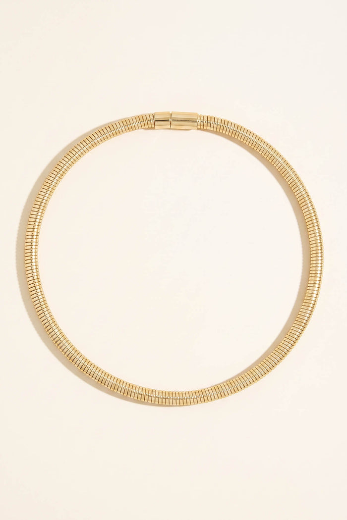 Hawthorn Gold-Dipped Coil Choker Necklace - ShopPromesa