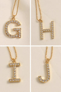 Brentwood Pavé Initial Necklace - ShopPromesa