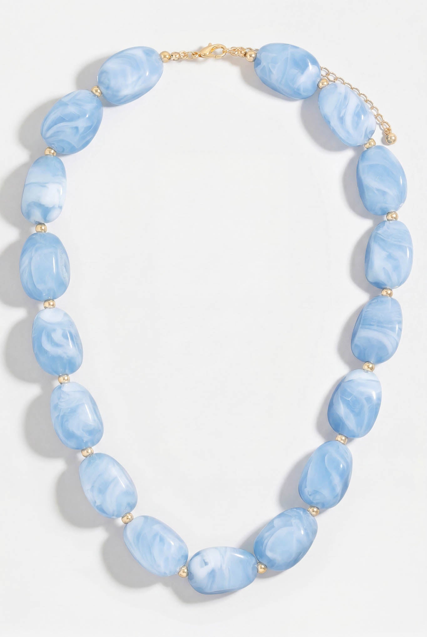 Latigo Marble Resin Chunky Bead Necklace - ShopPromesa