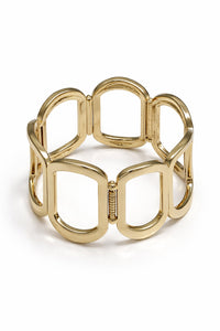 Westwood Gold Geometric Hinge Bangle Bracelet - ShopPromesa