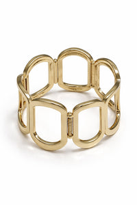 Westwood Gold Geometric Hinge Bangle Bracelet - ShopPromesa