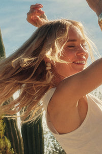 Calabasas Marble Resin Geometric Dangle Earrings - ShopPromesa