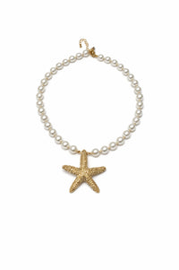 Monterey Gold Starfish Beaded Necklace - ShopPromesa