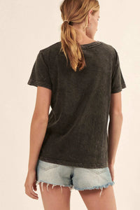 Forever Fave Vintage-Wash Cotton V-Neck Tee - ShopPromesa