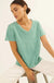 Forever Fave Vintage-Wash Cotton V-Neck Tee - ShopPromesa