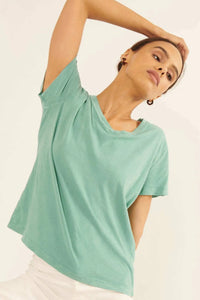 Forever Fave Vintage-Wash Cotton V-Neck Tee - ShopPromesa