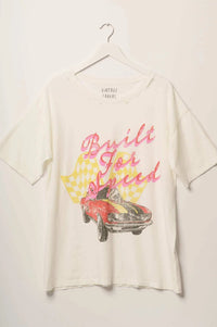 Built for Speed Distressed Oversize Graphic Tee - ShopPromesa