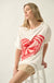 Crazy Love Op-Art Heart Distressed Graphic Tee - ShopPromesa