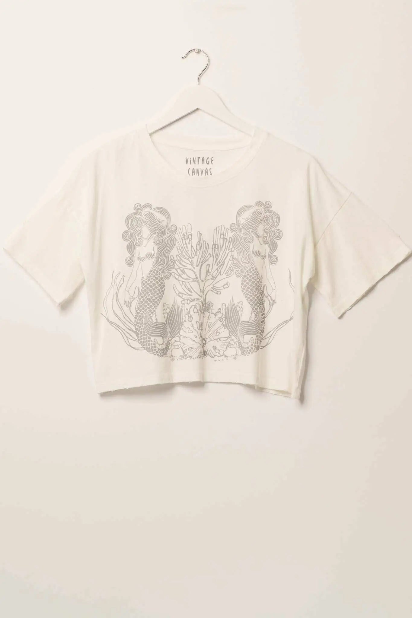 Mermaid Reef Cropped Graphic Tee - ShopPromesa