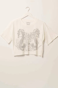 Mermaid Reef Cropped Graphic Tee - ShopPromesa