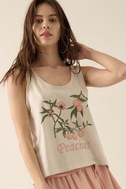 Perfect Peaches Vintage-Print Graphic Tank Top - ShopPromesa