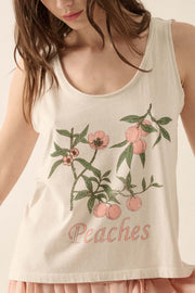 Perfect Peaches Vintage-Print Graphic Tank Top