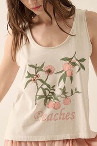 Perfect Peaches Vintage-Print Graphic Tank Top - ShopPromesa