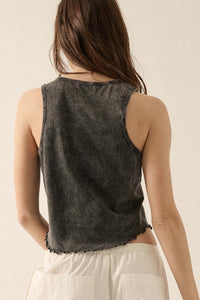 LA Hollywood Hills Vintage-Wash Graphic Tank Top - ShopPromesa