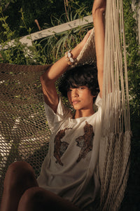 Terrific Tigers Oversized Distressed Graphic Tee - ShopPromesa