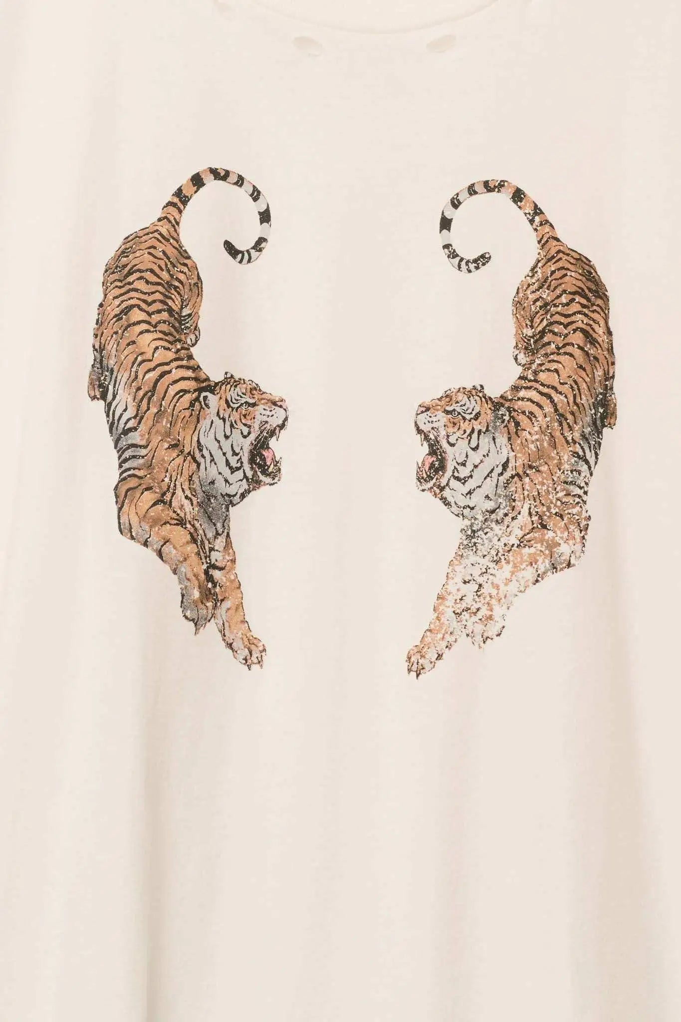 Terrific Tigers Oversized Distressed Graphic Tee - ShopPromesa