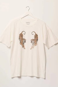 Terrific Tigers Oversized Distressed Graphic Tee - ShopPromesa