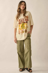 Planet Earth Vintage-Wash Distressed Graphic Tee - ShopPromesa