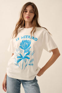 Le Weekend Flower Graphic Tee - ShopPromesa