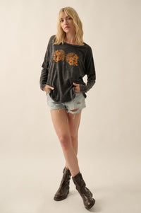 Butterfly Blessings Long-Sleeve Floral Graphic Tee - ShopPromesa