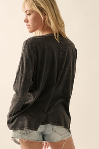 Butterfly Blessings Long-Sleeve Floral Graphic Tee - ShopPromesa