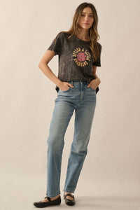 Spread a Little Sunshine Vintage-Wash Graphic Tee - ShopPromesa