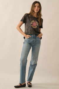 Spread a Little Sunshine Vintage-Wash Graphic Tee - ShopPromesa