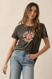 Spread a Little Sunshine Vintage-Wash Graphic Tee - ShopPromesa