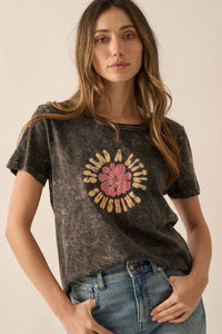 Spread a Little Sunshine Vintage-Wash Graphic Tee - ShopPromesa