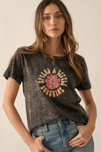 Spread a Little Sunshine Vintage-Wash Graphic Tee - ShopPromesa