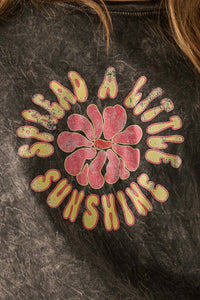 Spread a Little Sunshine Vintage-Wash Graphic Tee - ShopPromesa