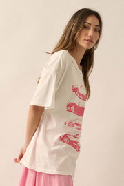 Car Culture Distressed Oversize Graphic Tee - ShopPromesa