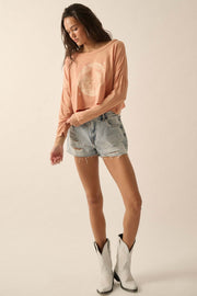 Disco Doll Cropped Long-Sleeve Graphic Tee - ShopPromesa