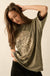 Lovely Leopard Distressed Oversize Graphic Tee
