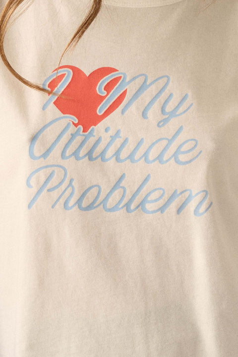 I Heart My Attitude Problem Graphic Baby Tee - ShopPromesa