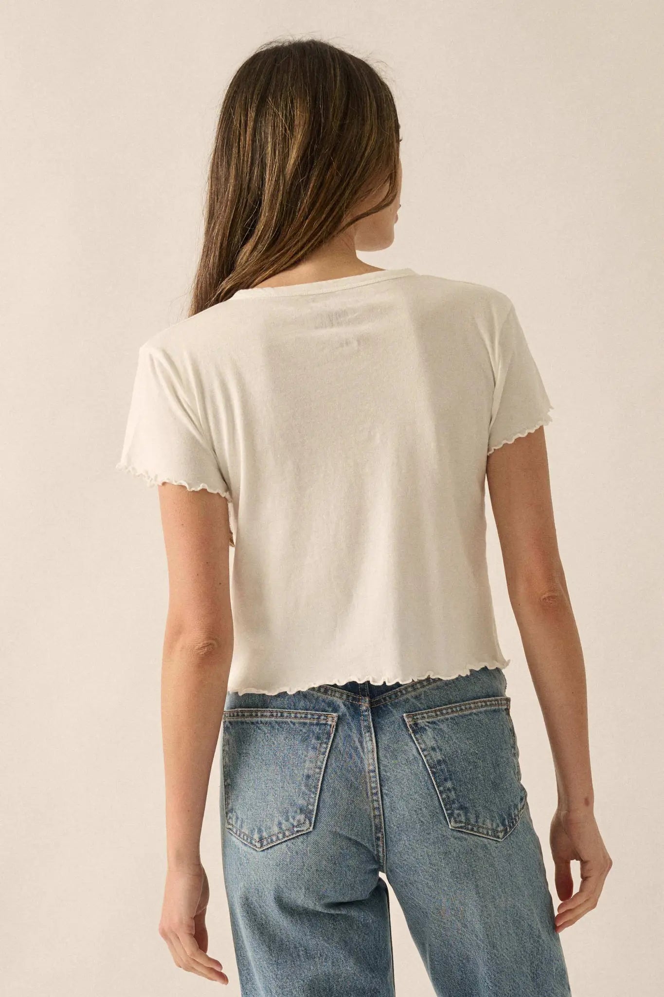 I Heart the 90's Cropped Graphic Baby Tee - ShopPromesa