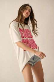 That's So Hot Distressed Oversize Graphic Tee - ShopPromesa