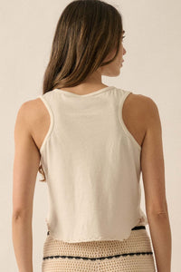 Look at Me Lettuce-Edge Graphic Tank Top - ShopPromesa