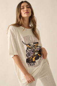 Full Harmony Distressed Rock & Roll Graphic Tee - ShopPromesa