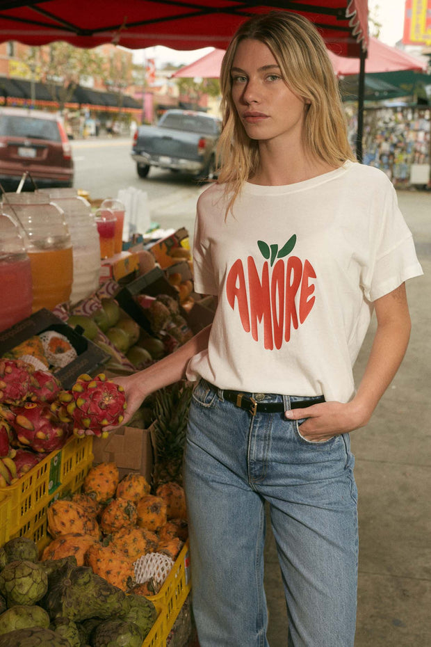 Amore Garment-Wash Fruit Graphic Tee - ShopPromesa