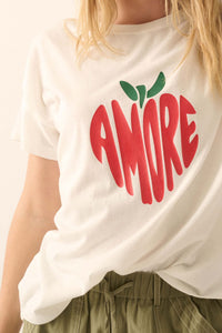 Amore Garment-Wash Fruit Graphic Tee - ShopPromesa