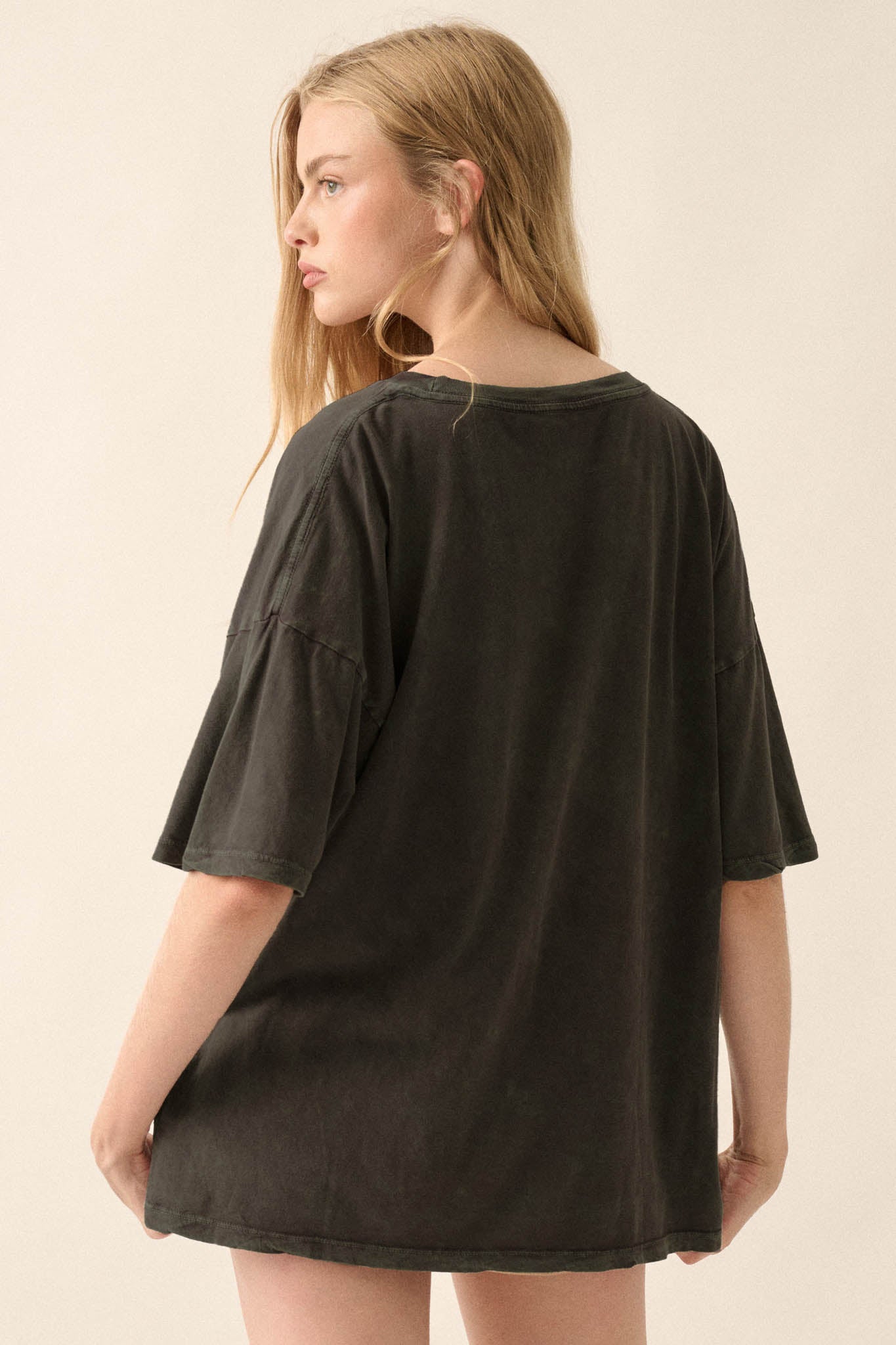 Swan Lake Oversize Vintage-Wash Graphic Tee
