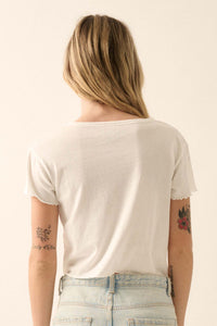 For the Shell of It Cropped Graphic Baby Tee - ShopPromesa