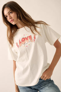 Love From Me Vintage-Print Graphic Tee - ShopPromesa