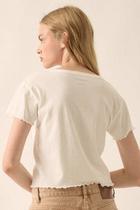 Magic Strawberry Cropped Graphic Baby Tee - ShopPromesa