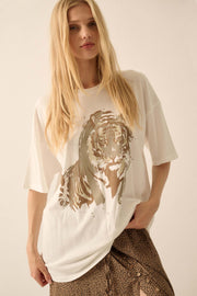 Intense Tiger Oversize Graphic Tee - ShopPromesa